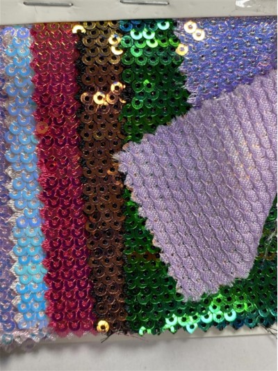 GZ-XP  珠片閃光布  幅寬：130cm   成分：100%滌綸  珠片PET 正面照